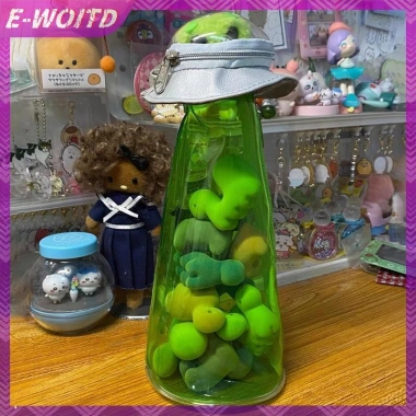 E-WOITD Hộp Đựng Bút UFO Ngộ Nghĩnh Người Ngoài Hành Tinh, Túi Bảo Quản Thổ Cẩm Dung Tích Lớn 100k 4