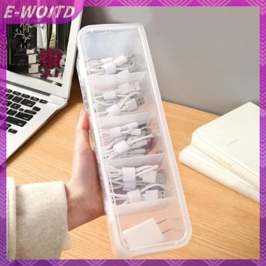 E-woitd Hộp đựng cáp dữ liệu trong suốt, chống bụi, có nắp - HNVN, giá 58.959₫