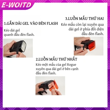 E-woitd Selens 20pc SE-CG20 Flash Speedlite Bộ lọc gel màu đèn tốc độ HNVN - 56.100₫ 2
