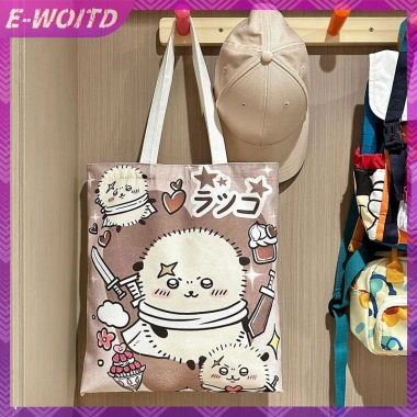 E-WOITD Túi Vải Chiikawa Usagi - Kawaii cho Sinh Viên, Bé Gái, Mỹ Phẩm - Giảm 19% 9 E-WOITD Túi Vải Chiikawa Usagi - Kawaii cho Sinh Viên, Bé Gái, Mỹ Phẩm - Giảm 19% 9