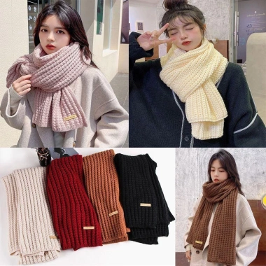EBINLANDS Khăn Đan Giữ Nhiệt Chống Gió Yếm Cặp Đôi Ấm Dày Mùa Đông 74.520 VND