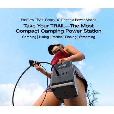 EcoFlow Trail 200 Trạm sạc di động 220W 192Wh 60.000mAh - Bảo hành 36 tháng, 1 đổi 1 15 ngày, giá 3.667.647 VND