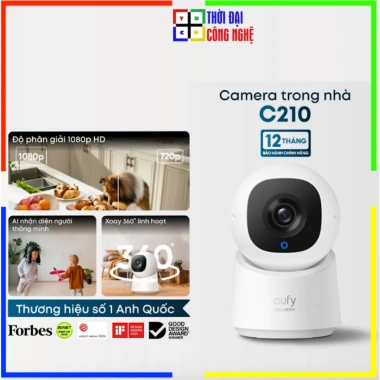 Eufy Indoor C210 Camera IP 360 độ 2MP trong nhà - Chính hãng, Bảo hành 24 tháng, 1 đổi 1 15 ngày, Giá ưu đãi 775.030₫