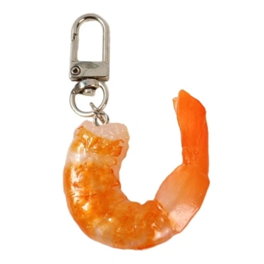Exhila Thực Tế Tôm Móc Khóa Trang Trí Ngộ Nghĩnh - Móc Chìa Khóa Độc Đáo Treo Charm