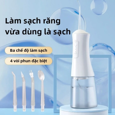 EXYT Máy tăm nước 4 chế độ, 4 đầu bàn chải – Làm sạch sâu, bảo vệ nướu, sạc nhanh 2 EXYT Máy tăm nước 4 chế độ, 4 đầu bàn chải – Làm sạch sâu, bảo vệ nướu, sạc nhanh 2