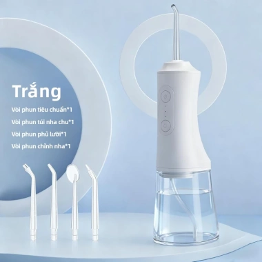EXYT Máy tăm nước 4 chế độ, 4 đầu bàn chải – Làm sạch sâu, bảo vệ nướu, sạc nhanh 8 EXYT Máy tăm nước 4 chế độ, 4 đầu bàn chải – Làm sạch sâu, bảo vệ nướu, sạc nhanh 8