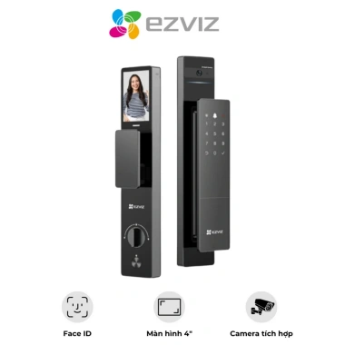 EZVIZ DL50FVS 2.026 Khóa Cửa Thông Minh Nhận Diện Khuôn Mặt, Camera và Màn Hình 4 inch Chính Hãng Giá 8,99 triệu