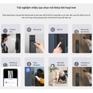 EZVIZ DL50FVS 2.026 Khóa Cửa Thông Minh Nhận Diện Khuôn Mặt, Camera và Màn Hình 4 inch Chính Hãng Giá 8,99 triệu