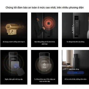 EZVIZ DL50FVS 2.026 Khóa Cửa Thông Minh Nhận Diện Khuôn Mặt, Camera và Màn Hình 4 inch Chính Hãng Giá 8,99 triệu