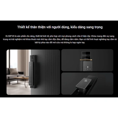 EZVIZ DL50FVS 2.026 Khóa Cửa Thông Minh Nhận Diện Khuôn Mặt, Camera và Màn Hình 4 inch Chính Hãng Giá 8,99 triệu 7 EZVIZ DL50FVS 2.026 Khóa Cửa Thông Minh Nhận Diện Khuôn Mặt, Camera và Màn Hình 4 inch Chính Hãng Giá 8,99 triệu 7