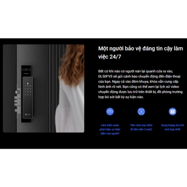 EZVIZ DL50FVS 2.026 Khóa Cửa Thông Minh Nhận Diện Khuôn Mặt, Camera và Màn Hình 4 inch Chính Hãng Giá 8,99 triệu