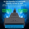 Fas Cáp SATA sang USB 3.0 và Type-C 2 trong 1, tốc độ 6 Gbps, hỗ trợ SSD 2.5 inch 22-pin 5