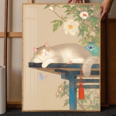 Fat Cat Cross Stitch 2.025 - Thêu Đơn Dưới Hoa Phong Cách Mới Handmade Set Ren