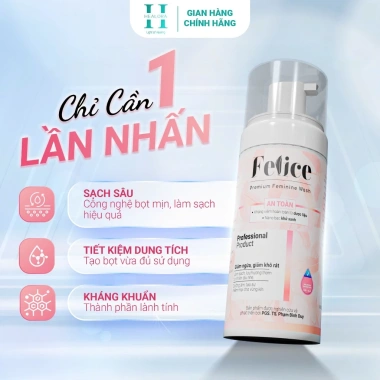 Felice Dung dịch vệ sinh phụ nữ dịu nhẹ từ thiên nhiên 150ml - Giá ưu đãi 220.000 VND