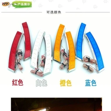 Fender Đa Năng Xe Đạp Bật Tín Hiệu LED, Ánh Sáng Phản Quang, Dẫn Bánh & Lưỡi Biến