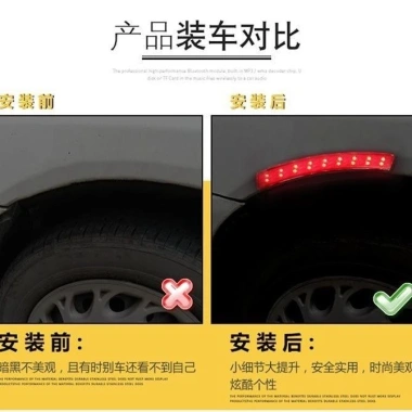 Fender Đa Năng Xe Đạp Bật Tín Hiệu LED, Ánh Sáng Phản Quang, Dẫn Bánh & Lưỡi Biến