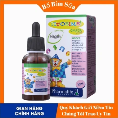 Fitobimbi Omega Junior 30ml - Bổ sung Omega-3, phát triển trí não, tốt cho mắt, 358.800 VND