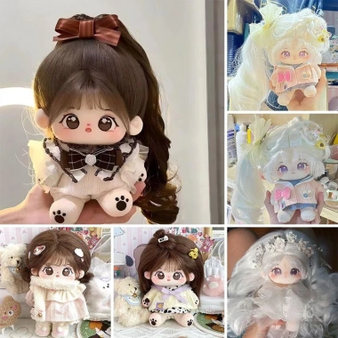 Flazea Búp Bê Cotton 20cm Kawaii - Quần áo vải mắt lớn, thay đổi trang phục, bộ sưu tập quà tặng, giá ưu đãi 116.270 VND