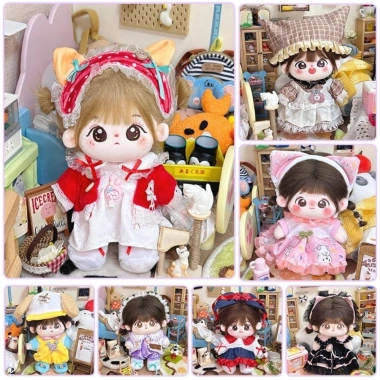 Flazea Búp Bê Dress Up 20cm Cotton BJD - Mũ, Băng Đô, Quà Tặng Đồ Chơi Sang Trọng 76.890₫