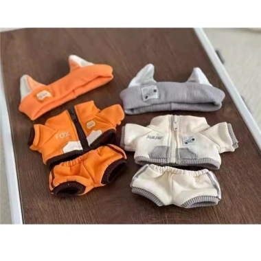 Flazea Quần Short Top Băng Đô Họa Tiết Sói Dễ Thương 20cm – Quần Áo Búp Bê Thời Trang Phụ Kiện 9
