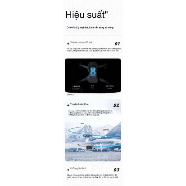 Hình ảnh sản phẩm Flycam Faith Mini 2 4K Siêu Nét - Gimbal 3 Trục, Bay Xa 5km, Giá Ưu Đãi 6 Triệu