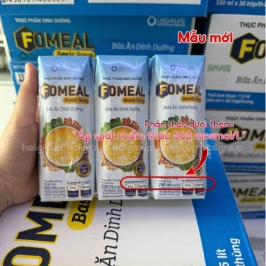 Fomeal Basic Soup - Súp dinh dưỡng thùng 30/36 hộp, giảm giá 1,140,000₫, bữa ăn nhanh, giàu protein