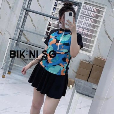 ( Form To) Áo bơi nữ big size khoá kéo kín đáo chống nắng SG Bikini and Sport BST CC 2025 6