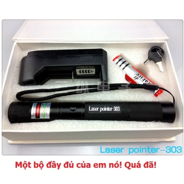 [FREESHIP] Đèn Pin Laser 303 Ánh Xanh Lá Chiếu Xa Cực Mạnh - Pin Sạc Phụ Kiện - 109.000₫ 2