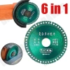 Freeship Đĩa Cắt Kim Cương 6 Trong 1 Đa Năng - Màu Sắc Xinh Xắn, Giá 19.000đ
