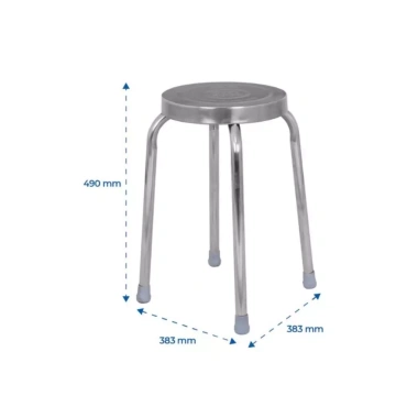 [FREESHIP] Ghế inox Super QUI PHÚC combo 10 ghế, sáng bóng, chịu lực 120kg, chân chống trượt 8