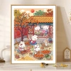 Frost Rabbit Cross Stitch 2.025 - Bộ Thêu Tay Hoạt Hình Mới In Hình Thỏ DIY