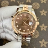 Fullbox Đồng hồ nam Rolex Automatic Classic nâu cafe 38/41mm Giá 2.560.928₫ 2
