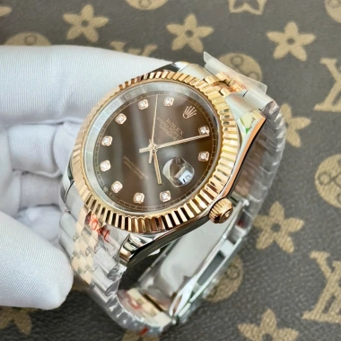 Fullbox Đồng hồ nam Rolex Automatic Classic nâu cafe 38/41mm Giá 2.560.928₫