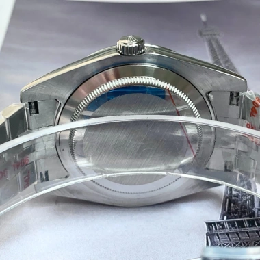 Fullbox Đồng hồ nam Rolex cơ automatic mặt xám viền băm-viền đá 38/41mm giảm giá
