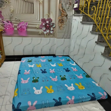 Ga Chống Thấm Cotton Bọc Đệm 2-10cm Đủ Kích Thước Mềm Mịn Mẫu Kuromi Tím Giá Ưu Đãi 2
