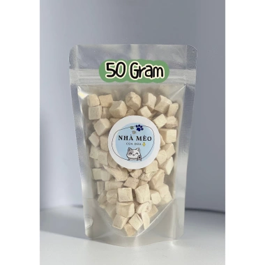 Gà viên, cá hồi, gan, trứng sấy khô 50g - Thức ăn dinh dưỡng cho chó mèo, giá chỉ 26.854 VND 9