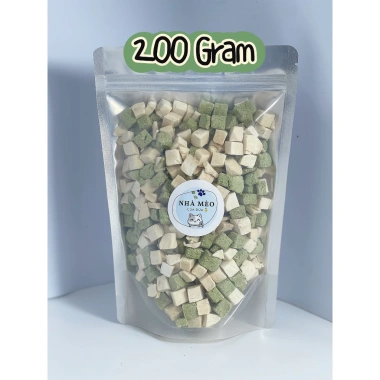 Gà viên sấy mix rau xanh và thịt sấy, siêu bổ cho chó mèo, giá ưu đãi 36.200đ 4