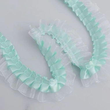 Gạc Chiffon Đàn Hồi Pleated Ribbon DIY Vớ Còng Trang Trí Lolita Búp Bê Giá 33.296 VND