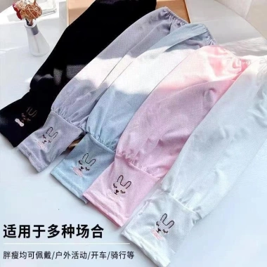 Găng tay chống nắng xỏ ngón lụa viscose mềm mại, thoáng mát - Giá 29.900₫ 9
