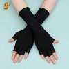 Găng tay dài đen trắng cho lái xe & đạp xe - An toàn, thoải mái, giá chỉ 50.976₫
