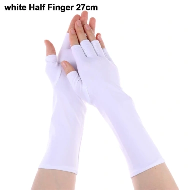 Găng tay dài đen trắng cho lái xe & đạp xe - An toàn, thoải mái, giá chỉ 50.976₫ 4