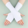 Găng tay dài đen trắng cho lái xe & đạp xe - An toàn, thoải mái, giá chỉ 50.976₫ 5