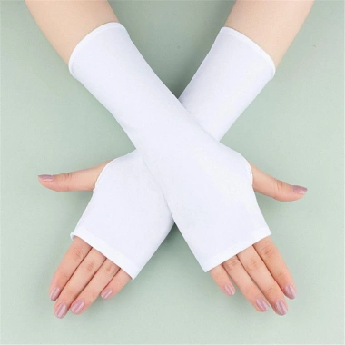 Găng tay dài đen trắng cho lái xe & đạp xe - An toàn, thoải mái, giá chỉ 50.976₫ 5