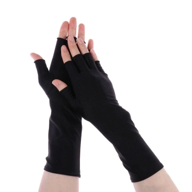 Găng tay dài đen trắng cho lái xe & đạp xe - An toàn, thoải mái, giá chỉ 50.976₫ 10
