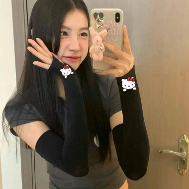 Găng tay Hello Kitty thoáng khí, chống nắng – Phù hợp cho kỳ nghỉ và đi xe đạp