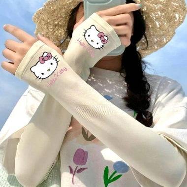 Găng tay Hello Kitty thoáng khí, chống nắng – Phù hợp cho kỳ nghỉ và đi xe đạp