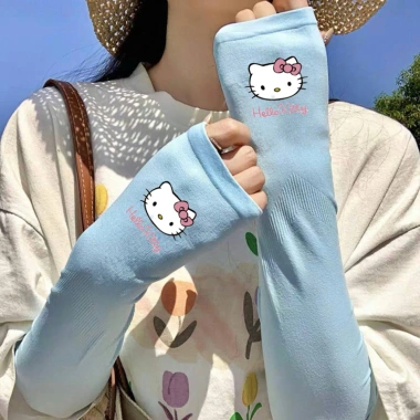 Găng tay Hello Kitty thoáng khí, chống nắng – Phù hợp cho kỳ nghỉ và đi xe đạp