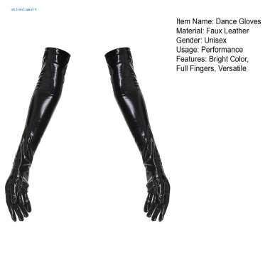 Găng tay khiêu vũ màu trơn, độ đàn hồi cao - Phụ kiện cosplay dài, chỉ 179.157₫ 3