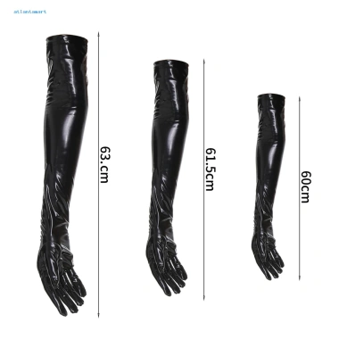 Găng tay khiêu vũ màu trơn, độ đàn hồi cao - Phụ kiện cosplay dài, chỉ 179.157₫ 9