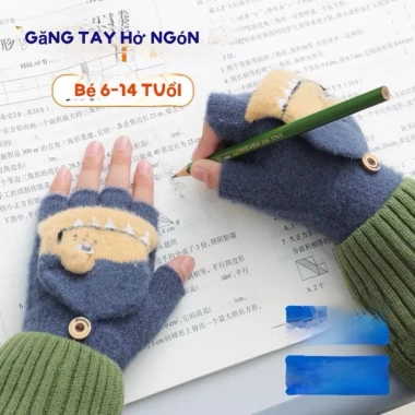 Găng tay trẻ em hình khủng long dùng ngoài trời, thích hợp bé 5‑12 tuổi – giá ưu đãi 64.400₫ 2